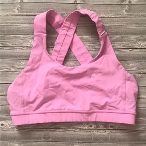 Lululemon Adjustable All Sport Bra in Pink
